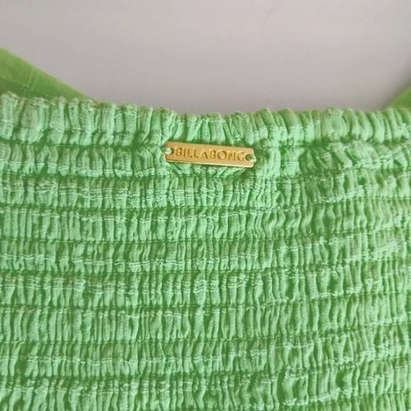 Billabong Sol Puff Sleeve Mini Dress. Size M - Picture 7 of 16